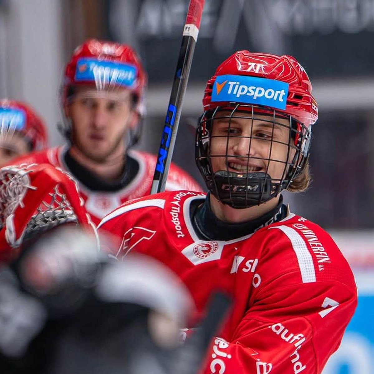 Michal Lazovský v drese Třinca.