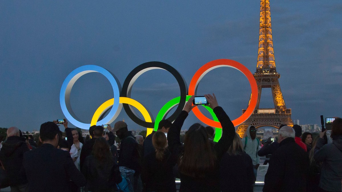 Olympijské kruhy v Paríži