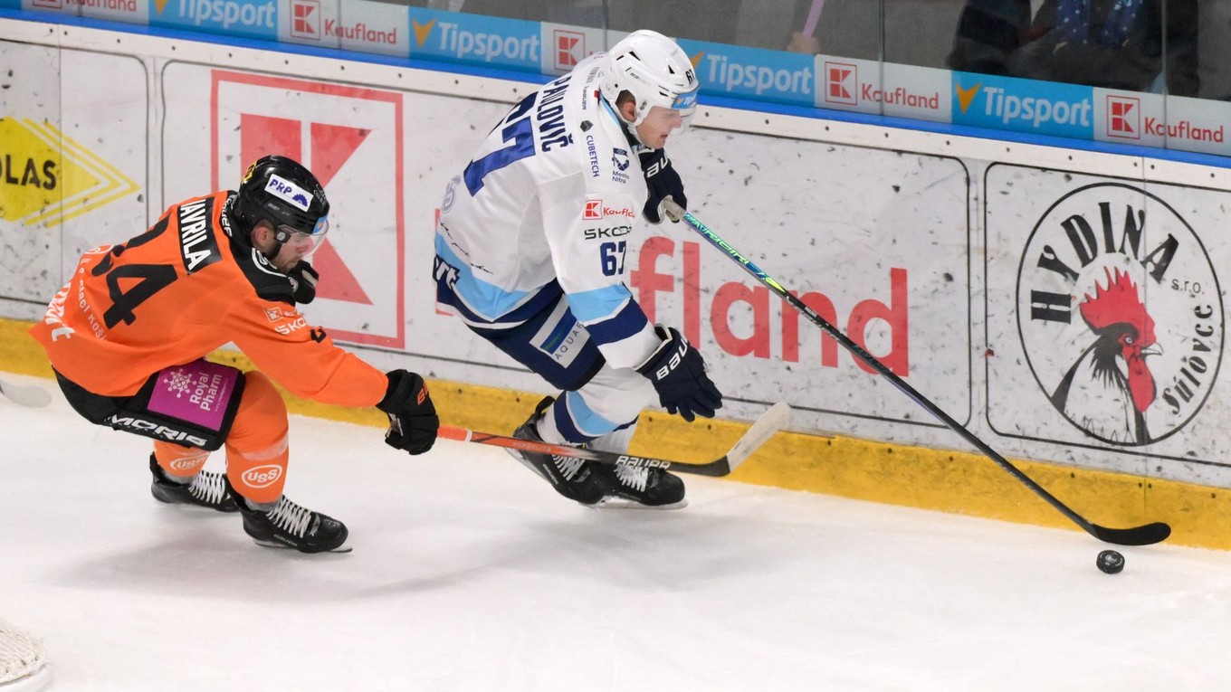 Fotka zo zápasu HK Nitra - HC Košice.