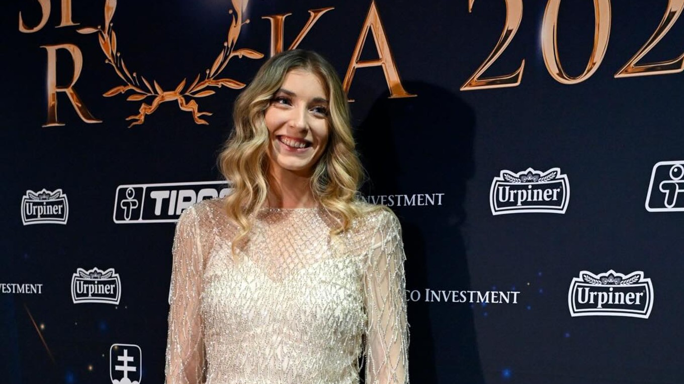 Emma Zapletalová počas galavečera Športovec roka 2025.