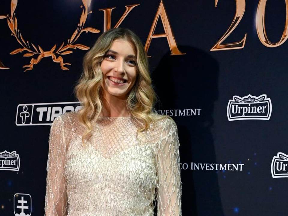 Emma Zapletalová počas galavečera Športovec roka 2025.
