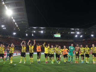 Radosť hráčov Borussie Dortmund.