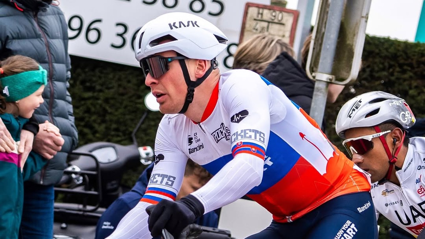 Slovenský cyklista Lukáš Kubiš.