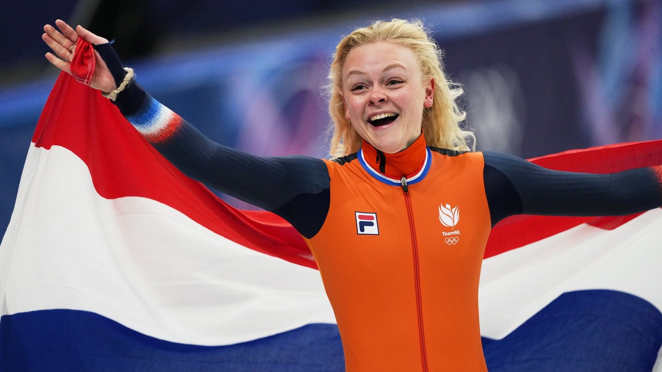 Xandra Velzeboerová sa raduje zo zlatej medaily