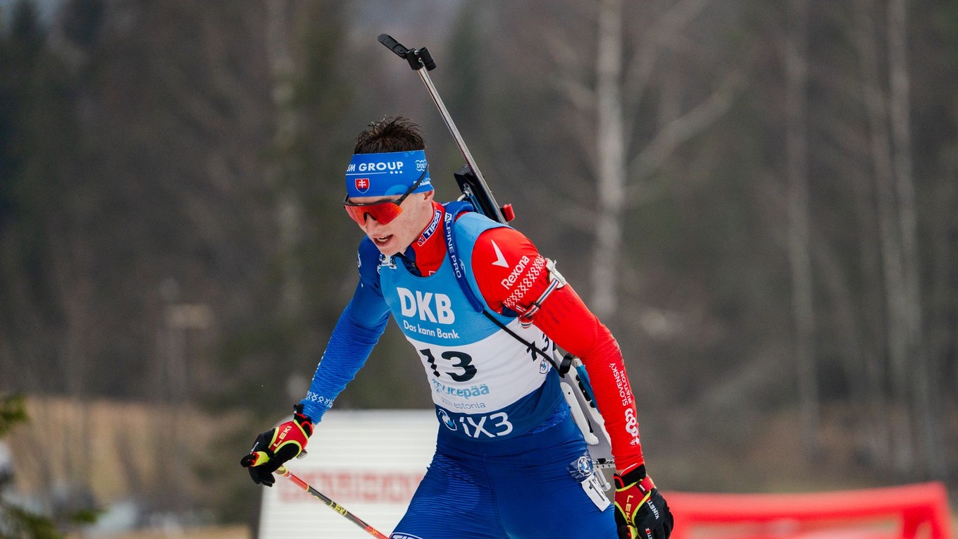 Jakub Borguľa počas šprintu v Otepää.