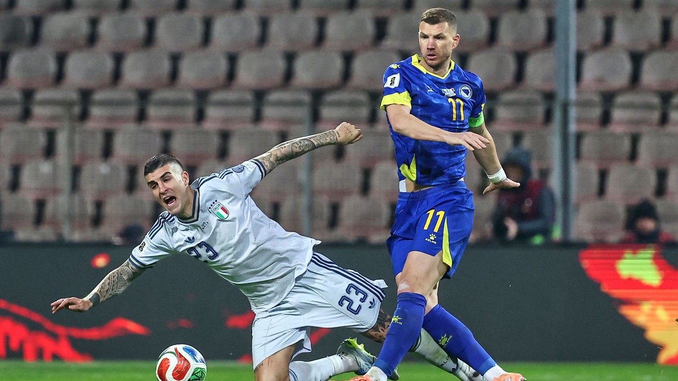 Edin Džeko v drese Bosny