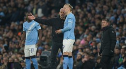 Pep Guardiola a Erling Haaland