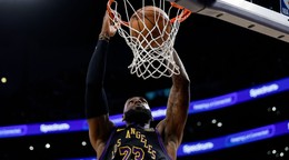 LeBron James v zápase s Orlandom