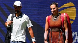 Novak Djokovič a Aryna Sabalenková