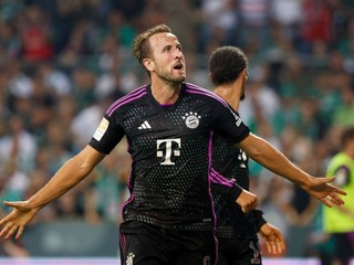 Harry Kane sa teší po strelenom góle v drese Bayernu Mníchov.