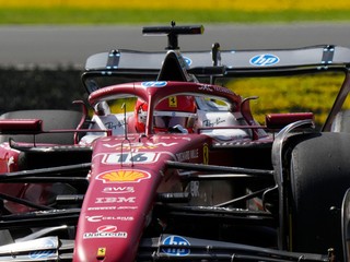 Charles Leclerc počas tretieho tréningu na VC Talianska formuly 1 2025.