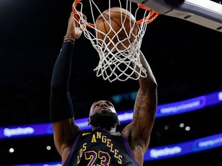 LeBron James v zápase s Orlandom