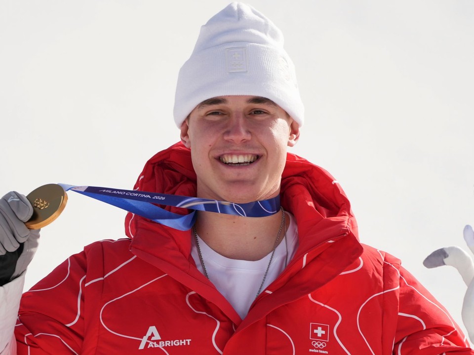 Olympijský šampión Franjo von Allmen. 