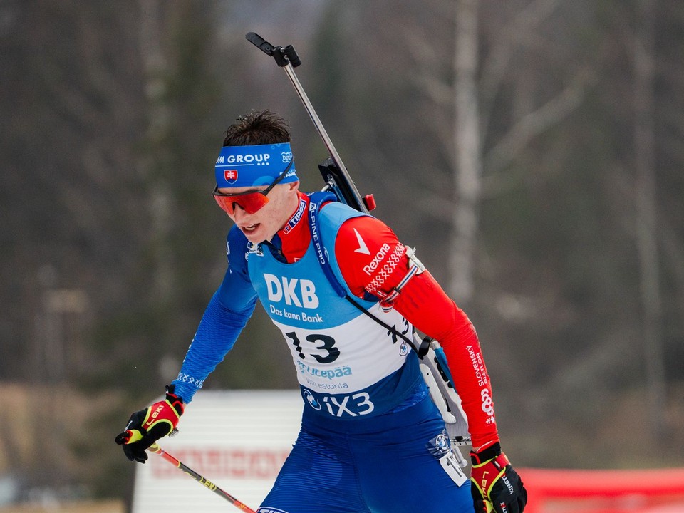Jakub Borguľa počas šprintu v Otepää.
