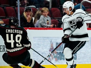 Martin Chromiak (vpravo) v drese Los Angeles Kings. 