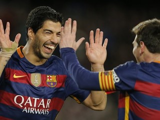 Luis Suárez a Lionel Messi.