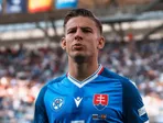Tomáš Suslov v drese Slovenska na EURO U21 2025.