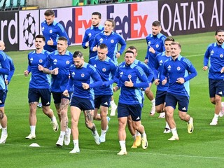 Futbalisti ŠK Slovan Bratislava.