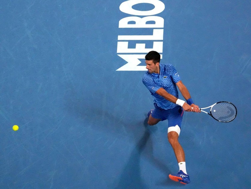 Novak Djokovič na Australian Open 2023.