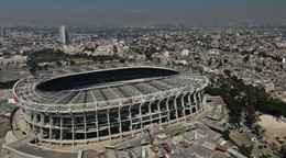 Na archívnej snímke z 3. marca 2026 Aztécky štadión v Mexico City, kde sa uskutoční otvárací duel Mexiko - JAR.