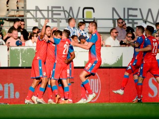 Futbalisti Viktorie Plzeň.