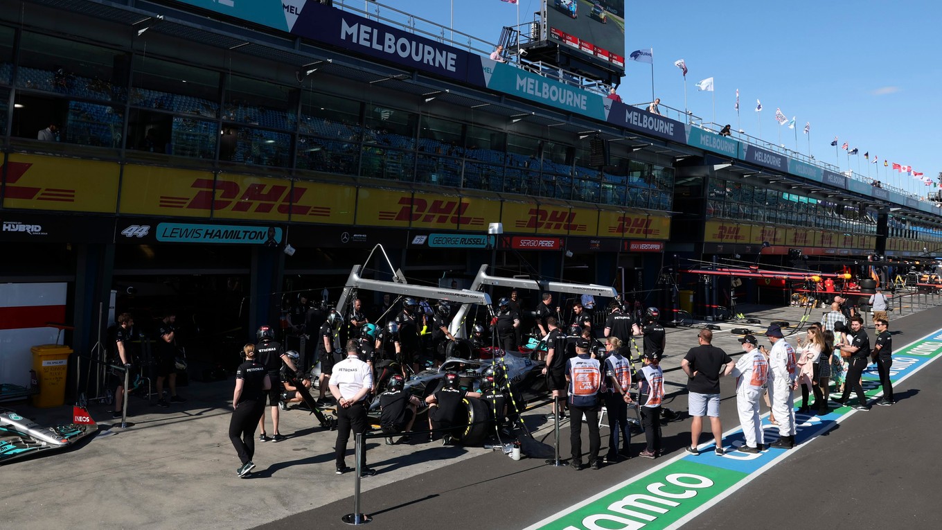 Okruh v austrálskom Melbourne.