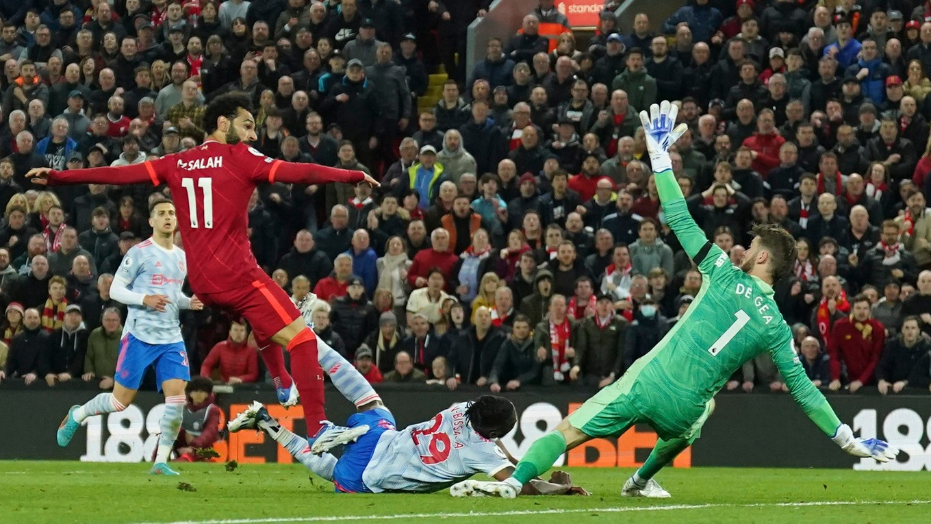 Momentka zo zápasu FC Liverpool - Manchester United.