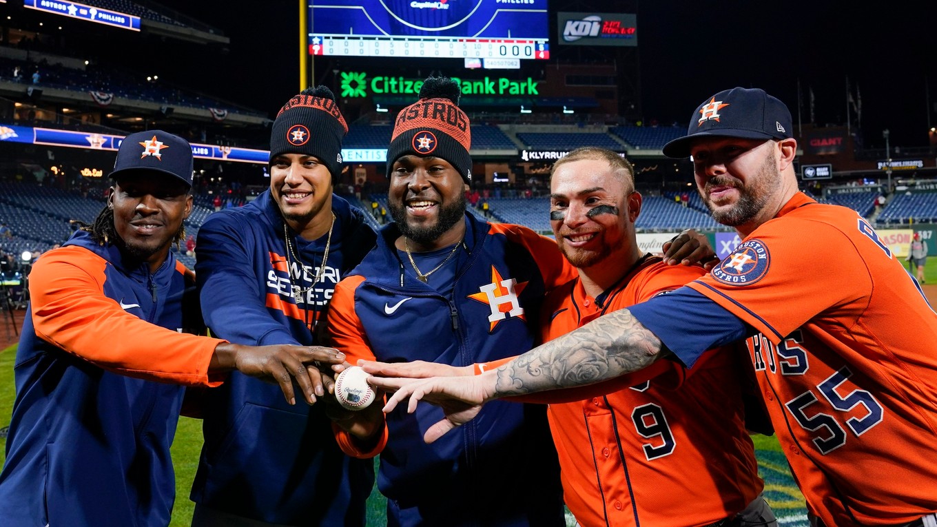 Hráči bejzbalového tímu Houston Astros.