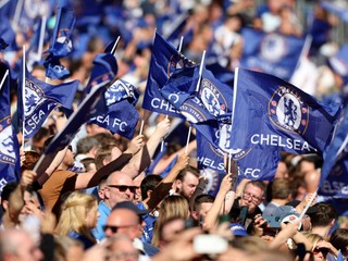Fanúšikovia FC Chelsea.