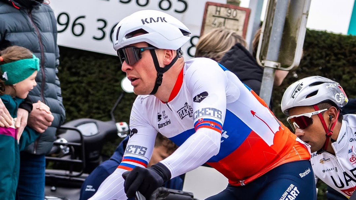 Slovenský cyklista Lukáš Kubiš.