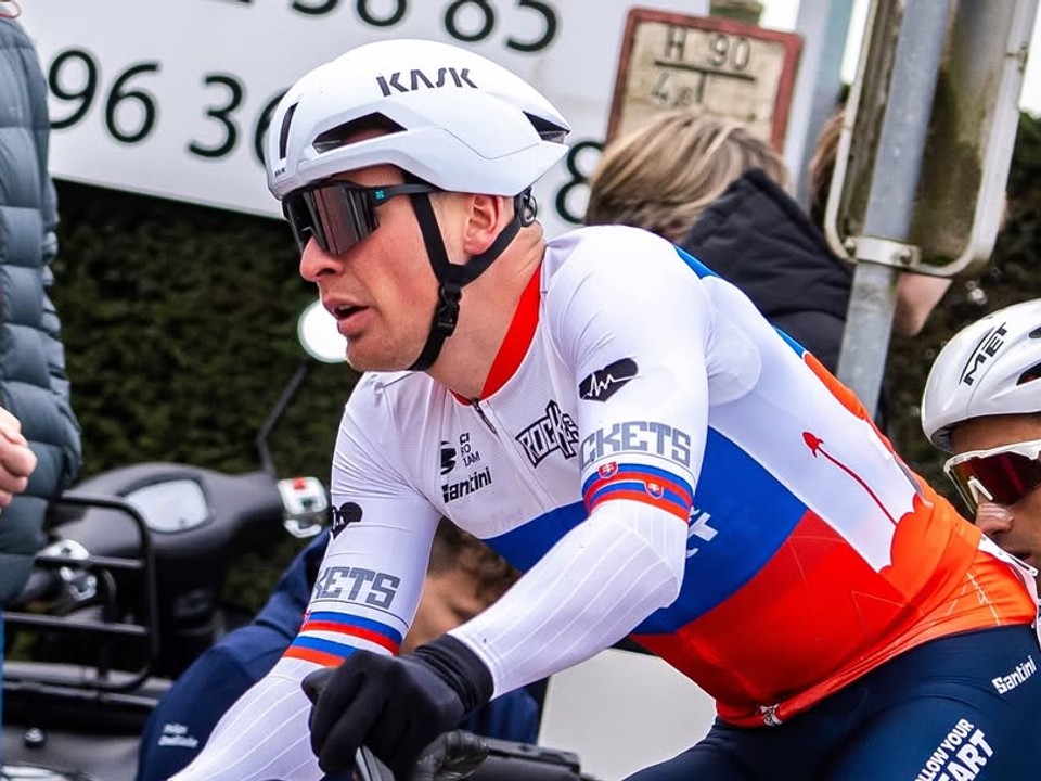Slovenský cyklista Lukáš Kubiš.