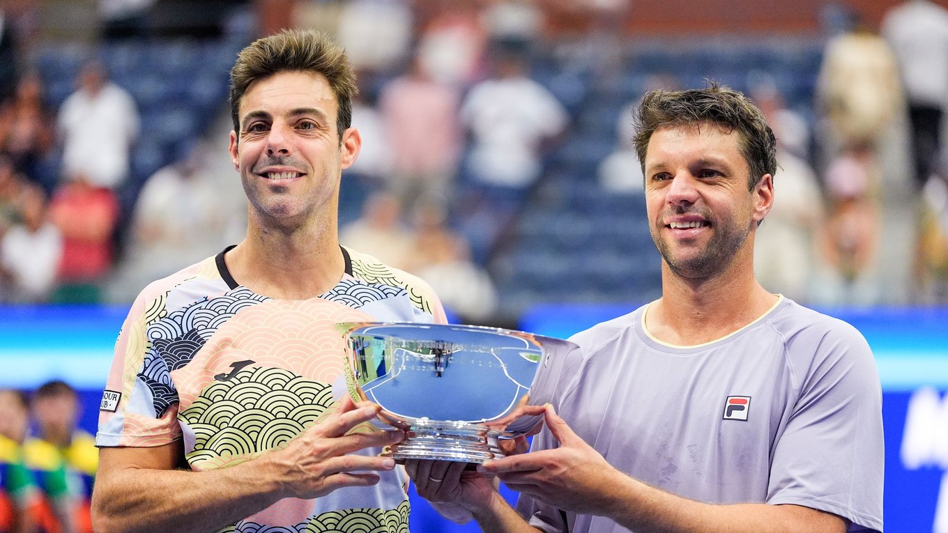 Marcel Granollers (vľavo) a Horacio Zeballos vyhrali štvorhru na US Open 2025.