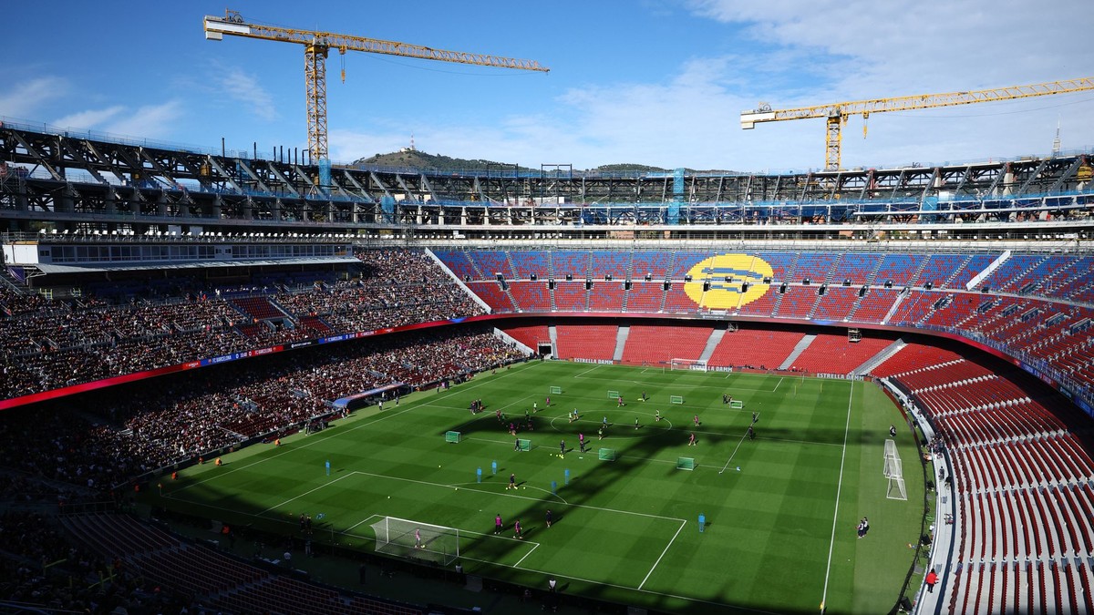 Štadión Camp Nou.