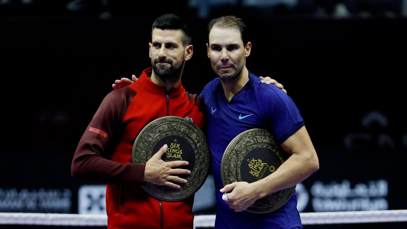 Novak Djokovič a Rafael Nadal. 