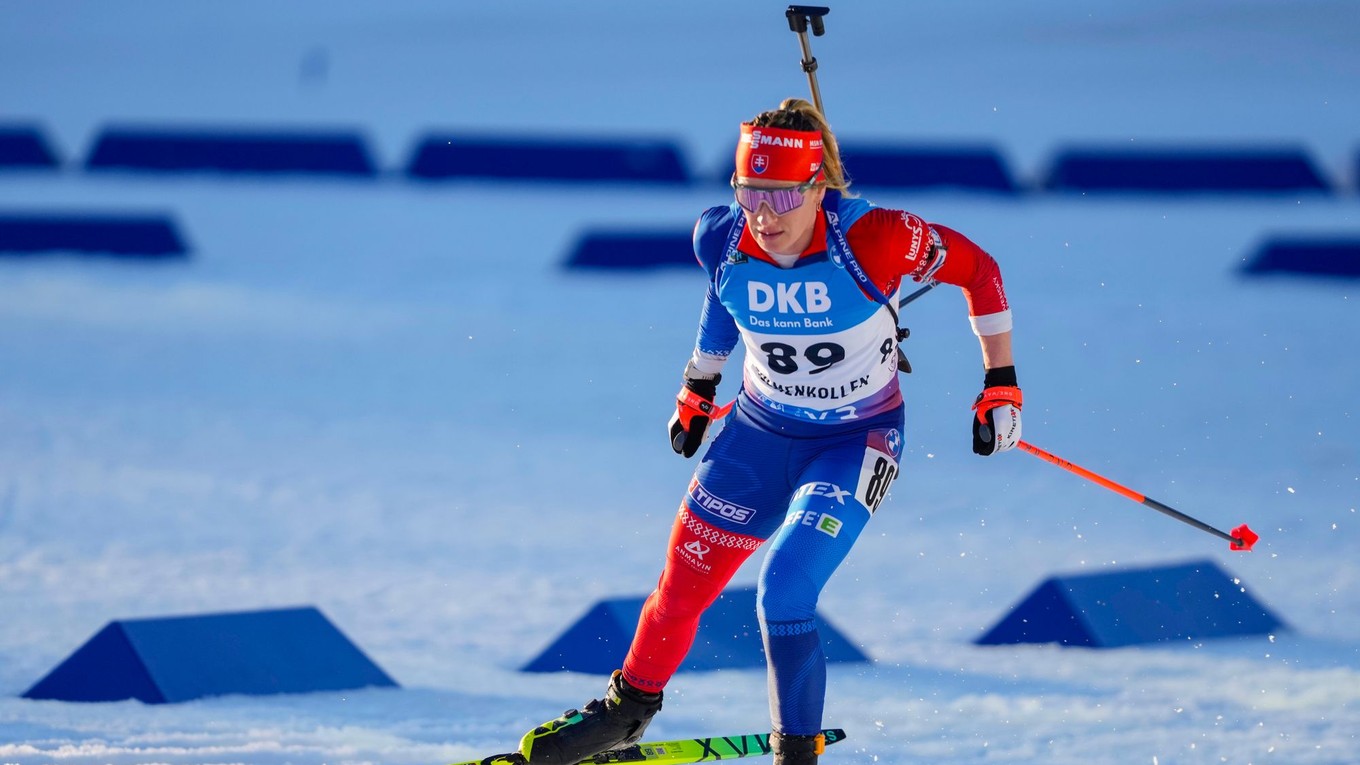 Paulína Bátovská Fialková počas šprintu v nórskom stredisku Holmenkollen 2025.