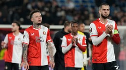 Futbalisti Feyenoordu Rotterdam.