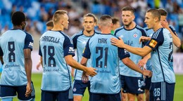 Futbalisti ŠK Slovan Bratislava.