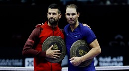 Novak Djokovič a Rafael Nadal. 