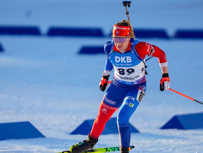 Paulína Bátovská Fialková počas šprintu v nórskom stredisku Holmenkollen 2025.