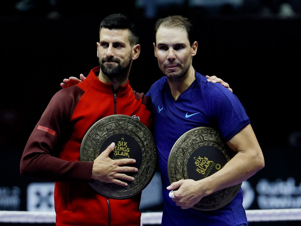 Novak Djokovič a Rafael Nadal. 