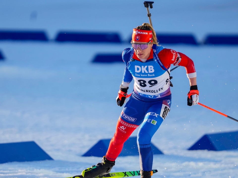 Paulína Bátovská Fialková počas šprintu v nórskom stredisku Holmenkollen 2025.