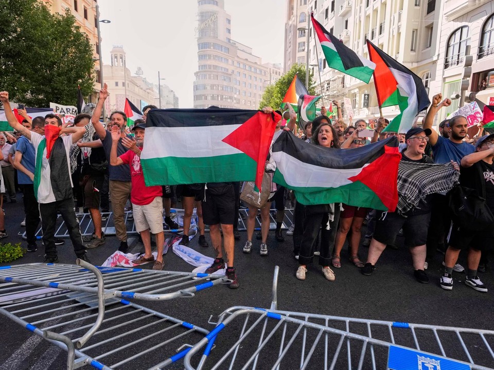 Protesty počas Vuelta a Espaňa 2025.