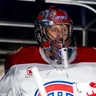 Jaroslav Halák v drese Montrealu na exhibičnom zápase vo Winnipegu.