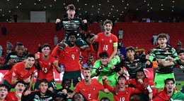 Portugalskí hráči do 17 rokov. 