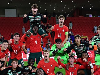 Portugalskí hráči do 17 rokov. 