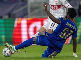 Na snímke Sandro Cruz (Slovan).
