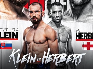 Ľudovít Klein vs. Jai Herbert na UFC 286 v Londýne.