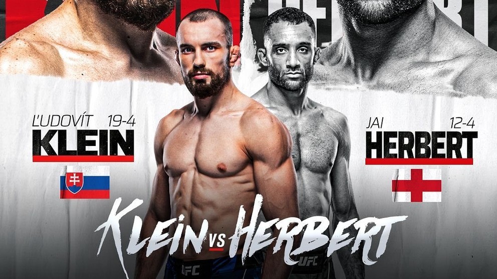 Ľudovít Klein vs. Jai Herbert na UFC 286 v Londýne.
