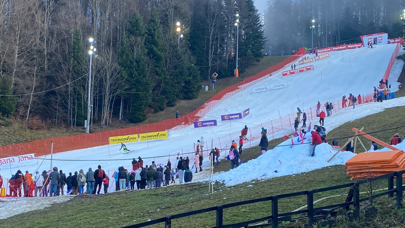 Podmienky na trati v Záhrebe.