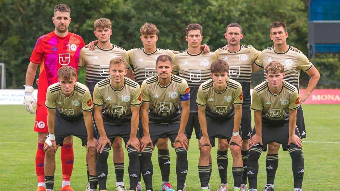 Futbalisti Slávia TU Košice.